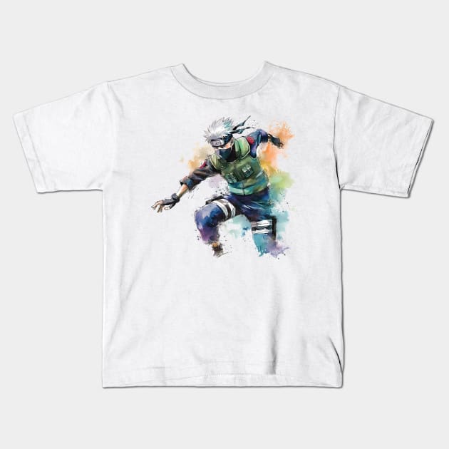 kakashi Kids T-Shirt by Ninja banana